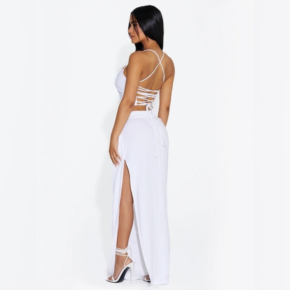 Naked Wardrobe The Linen Maxi Skirt - Picture 5 of 15